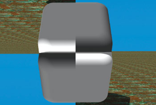 Illustration for article titled Ilusiones ópticas en 3D: ¿de qué color es el centro de estos bloques?